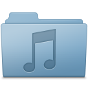 Music Folder Blue Icon